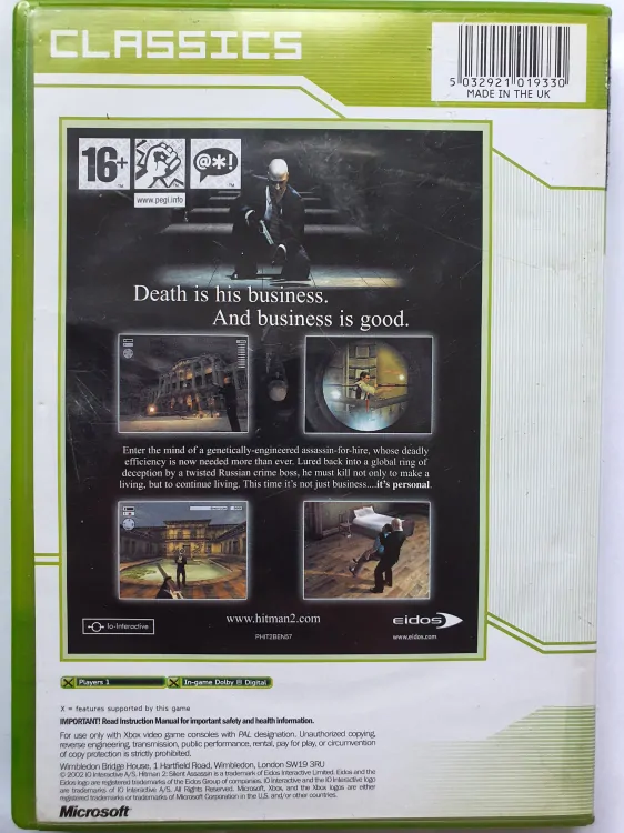 HITMAN 2 SILENT ASSASSIN -EN - CLASSICS