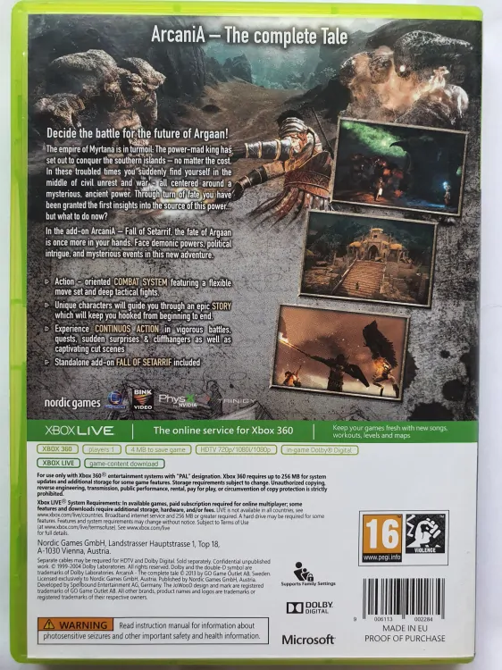 ARCANIA THE COMPLETE TALE -EN-CZ VERZE