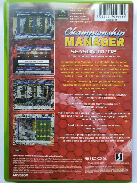CHAMPIONSCHIP MANAGER - SEASON 01-02 -EN-