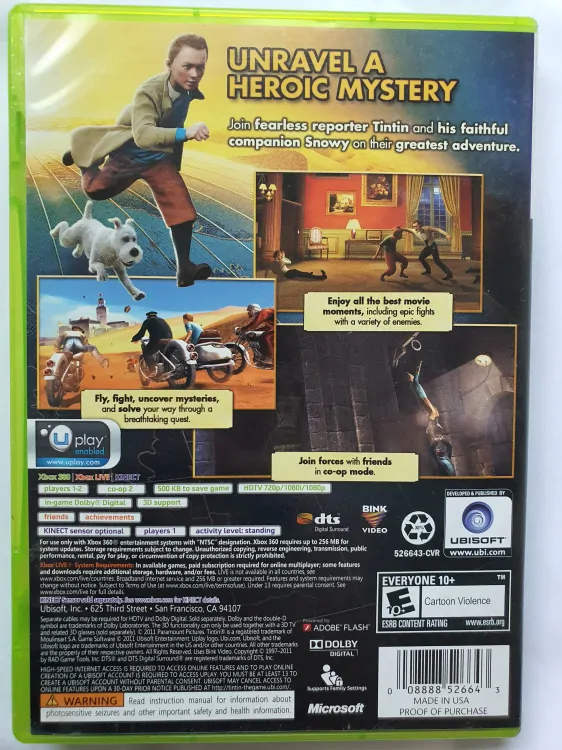 THE ADVENTURES OF TINTIN THE GAME -EN-
