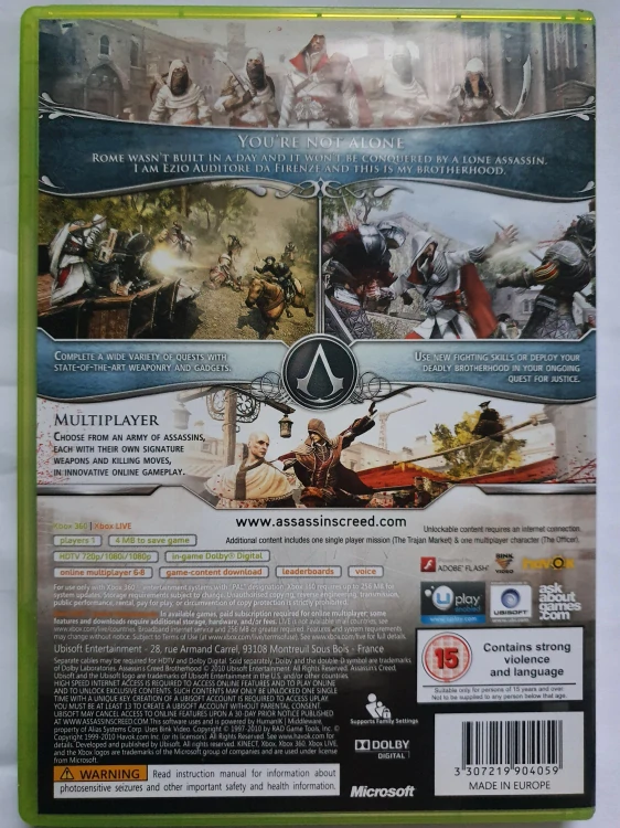 ASSASSIN,S CREED BROTHERHOOD - SPECIAL EDITION -EN