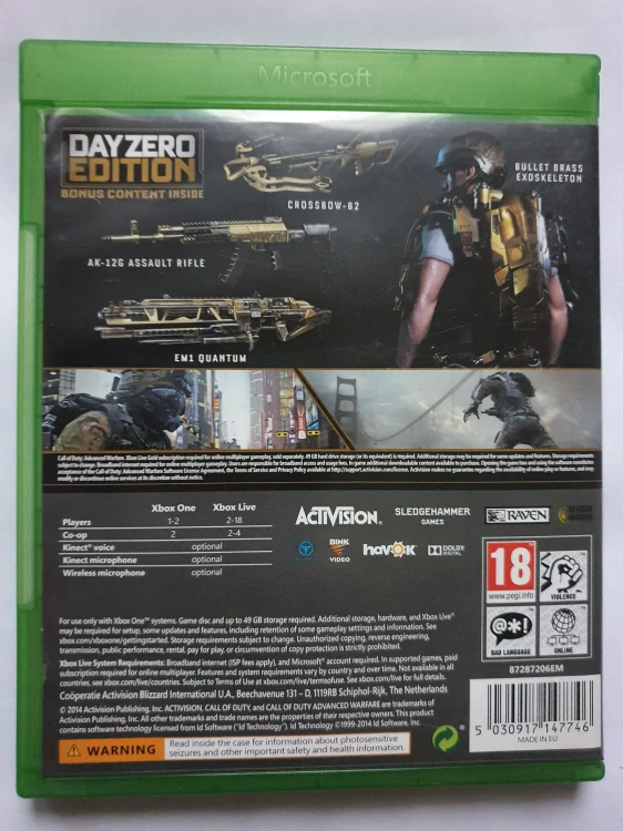 CALL OF DUTY ADVANCED WARFARE -DAY ZERO EDITION- -EN-