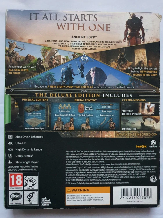 ASSASSIN,S CREED ORIGINS - DELUXE EDITION -EN-