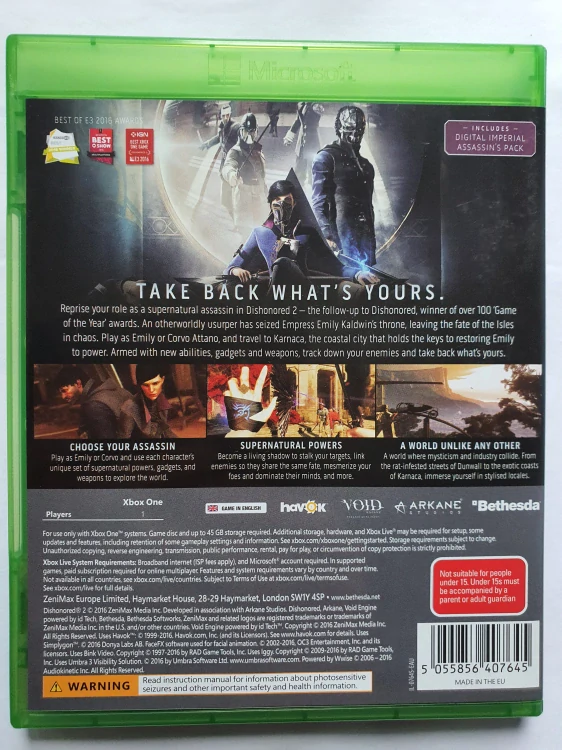 DISHONORED 2 -EN-