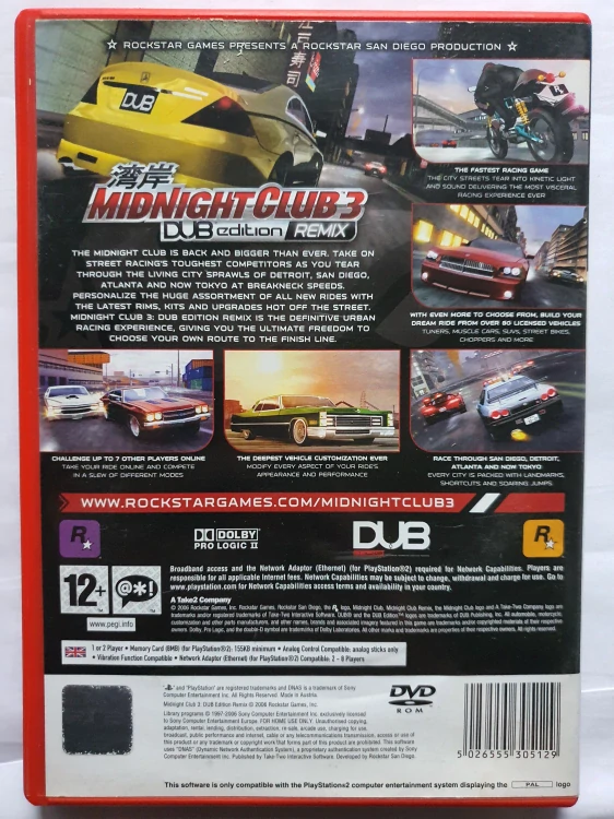 MIDNIGHT CLUB 3 - DUB EDITION REMIX -EN-