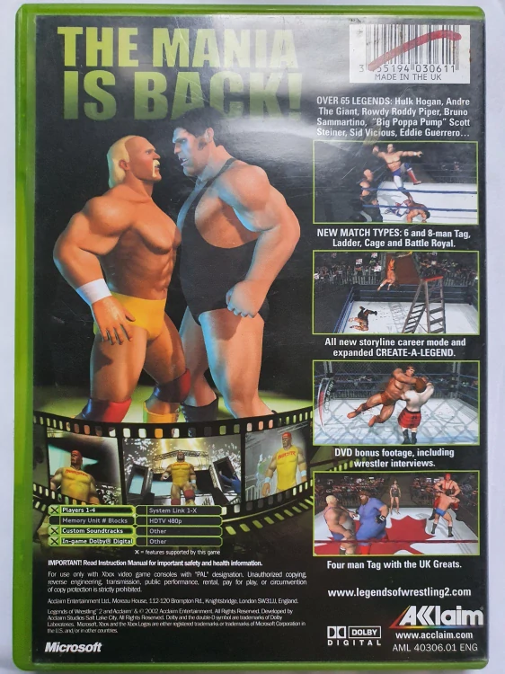 LEGENDS OF WRESTLING 2 -EN-