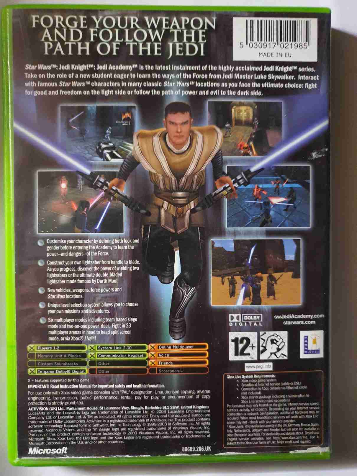 STAR WARS JEDI KNIGHT-JEDI ACADEMY-EN-