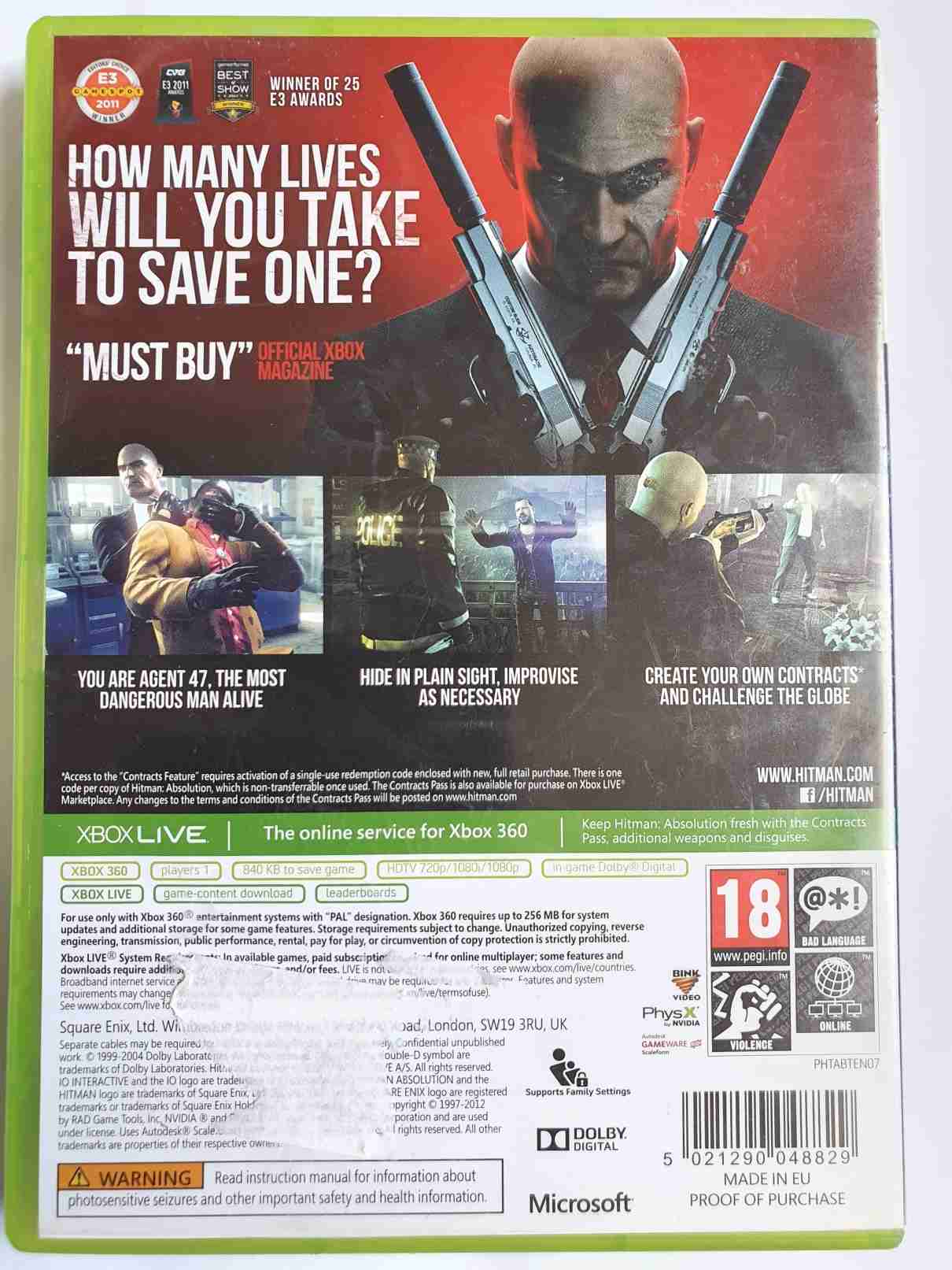 HITMAN ABSOLUTION -EN-