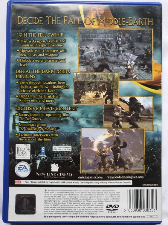 THE LORD OF THE RINGS THE TWO TOWERS -EN-
