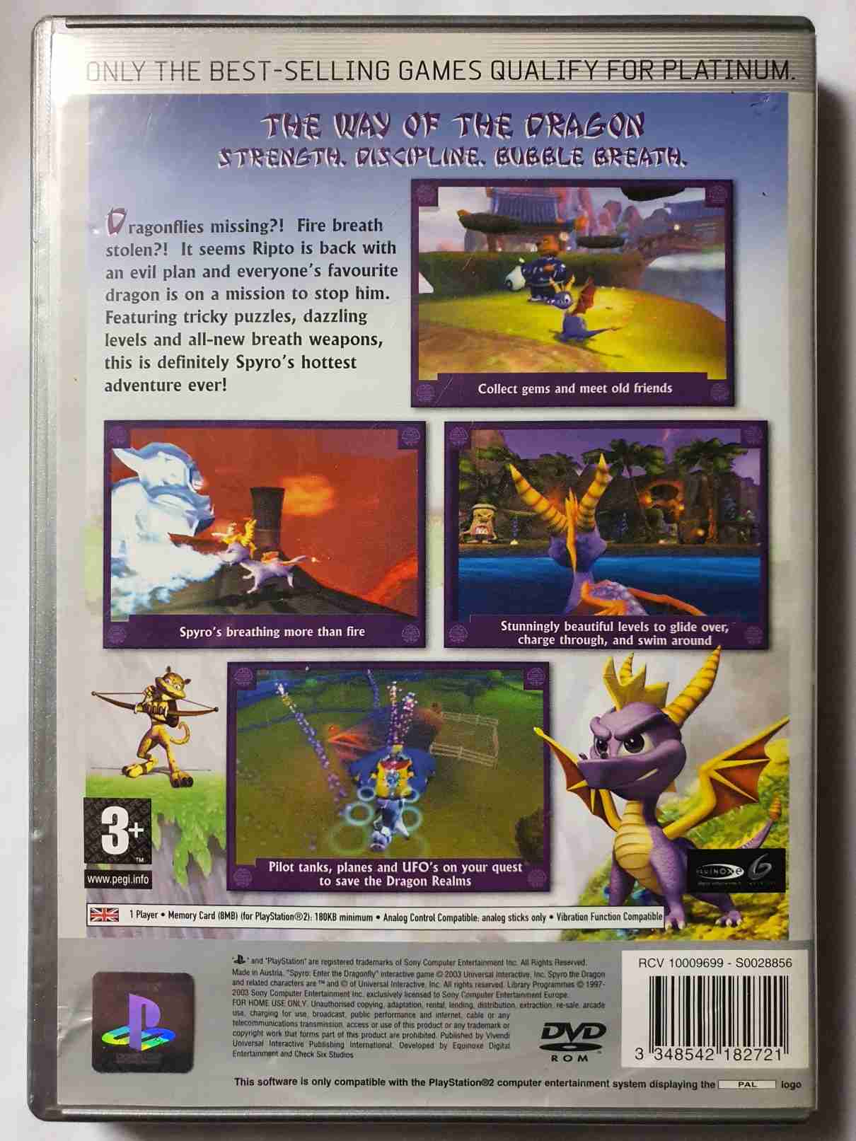 SPYRO ENTER THE DRAGONFLY-EN-PLATINUM