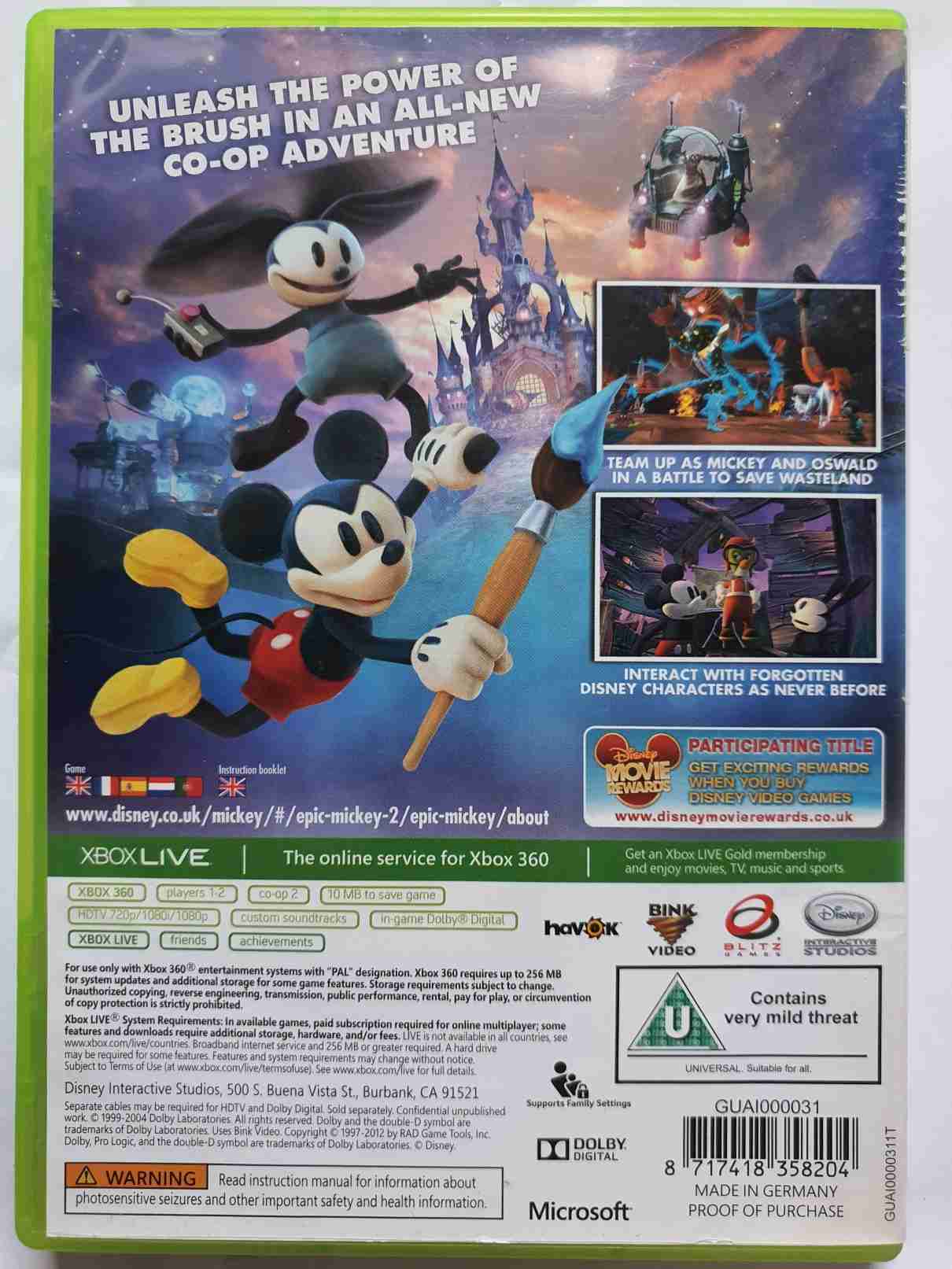 EPIC MICKEY 2-THE POWER OF TWO-EN