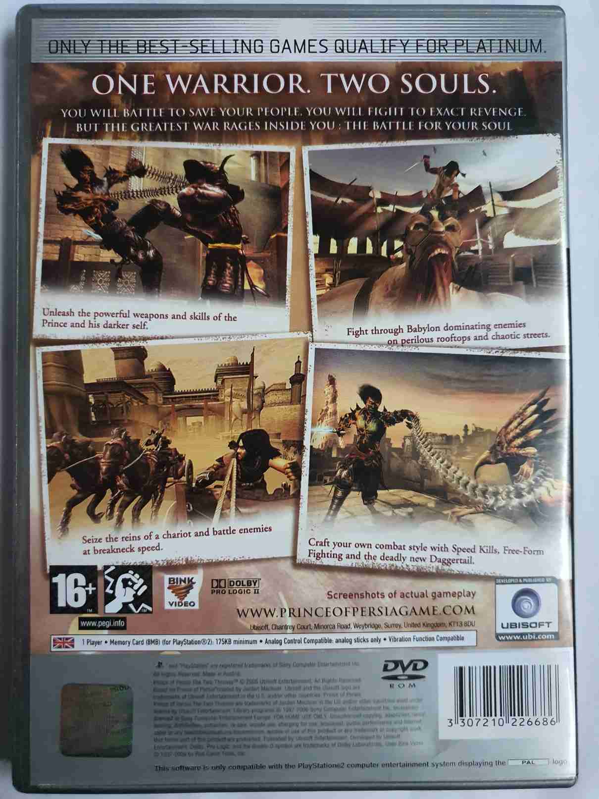 PRINC OF PERSIA -THE TWO THRONES-EN-PLATINUM 