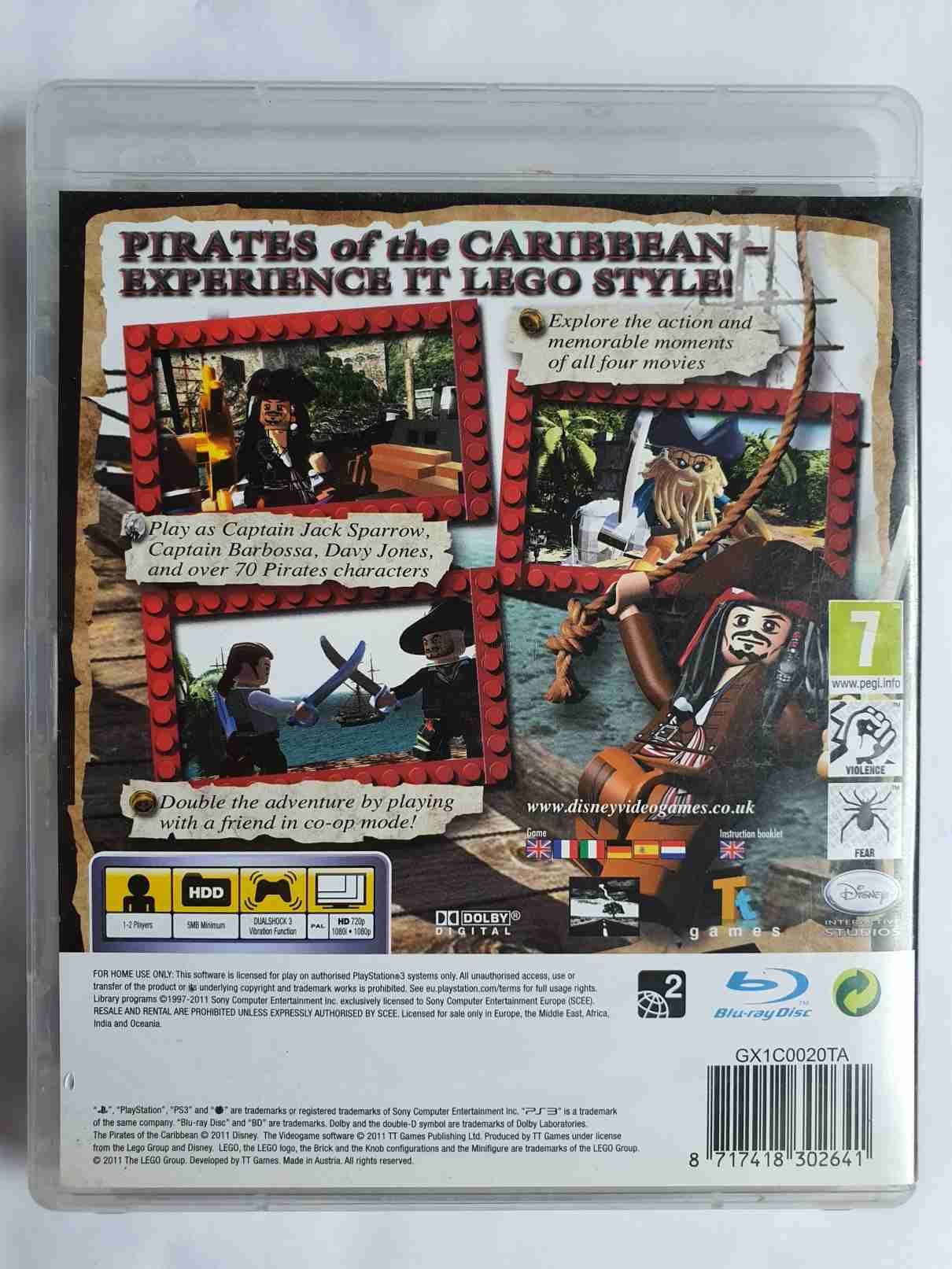 LEGO PIRATES OF THE CARIBBEAN -THE VIDEO GAME