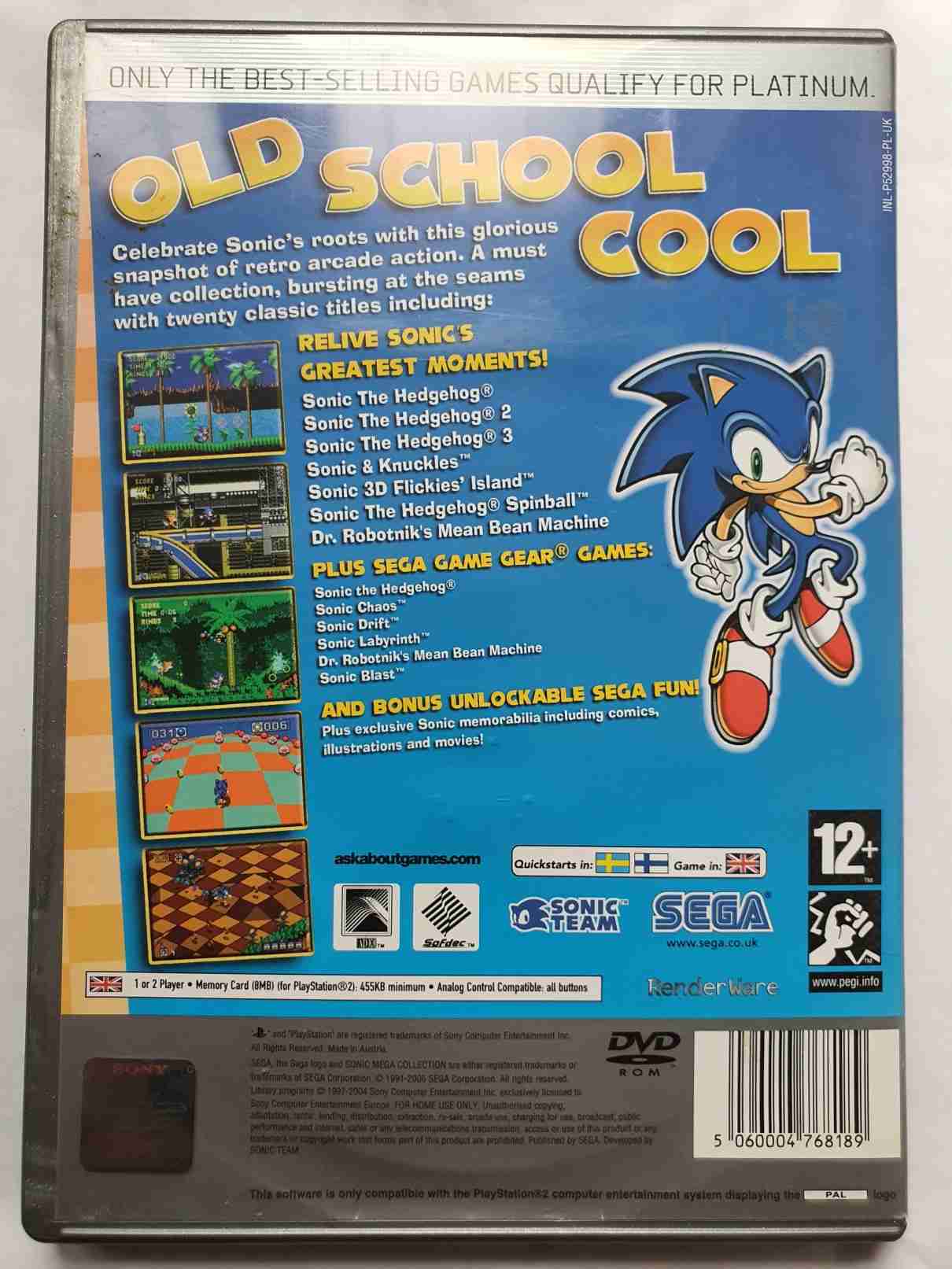 SONIC MEGACOLLECTION PLUS -EN- PLATINUM 