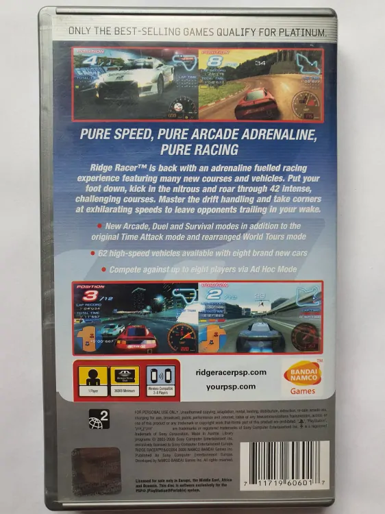 RIDGE RACER 2 -PLATINUM -EN- 