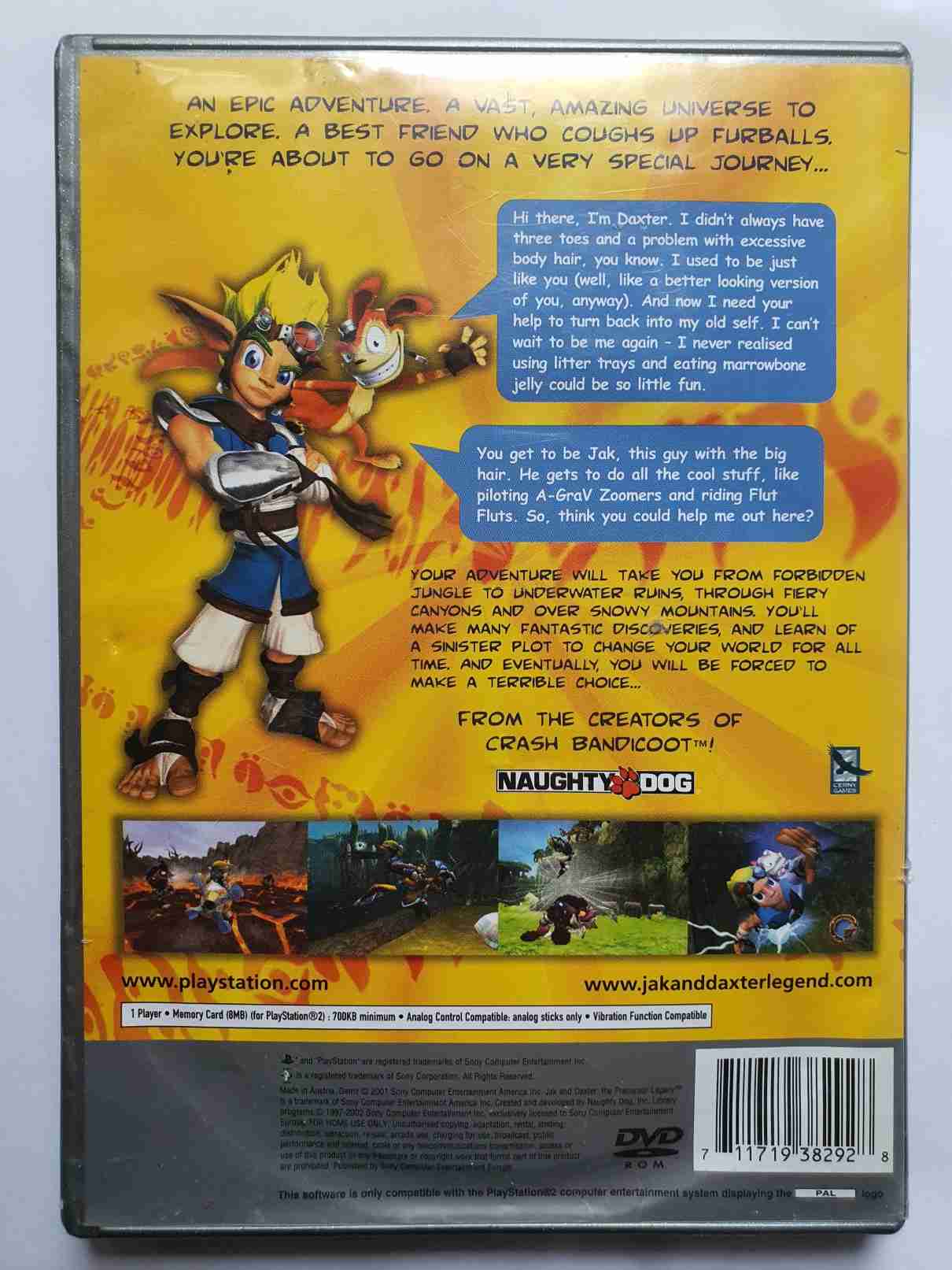 JAK AND DAXTER THE PRECURSOR LEGACY -EN- PLATINUM