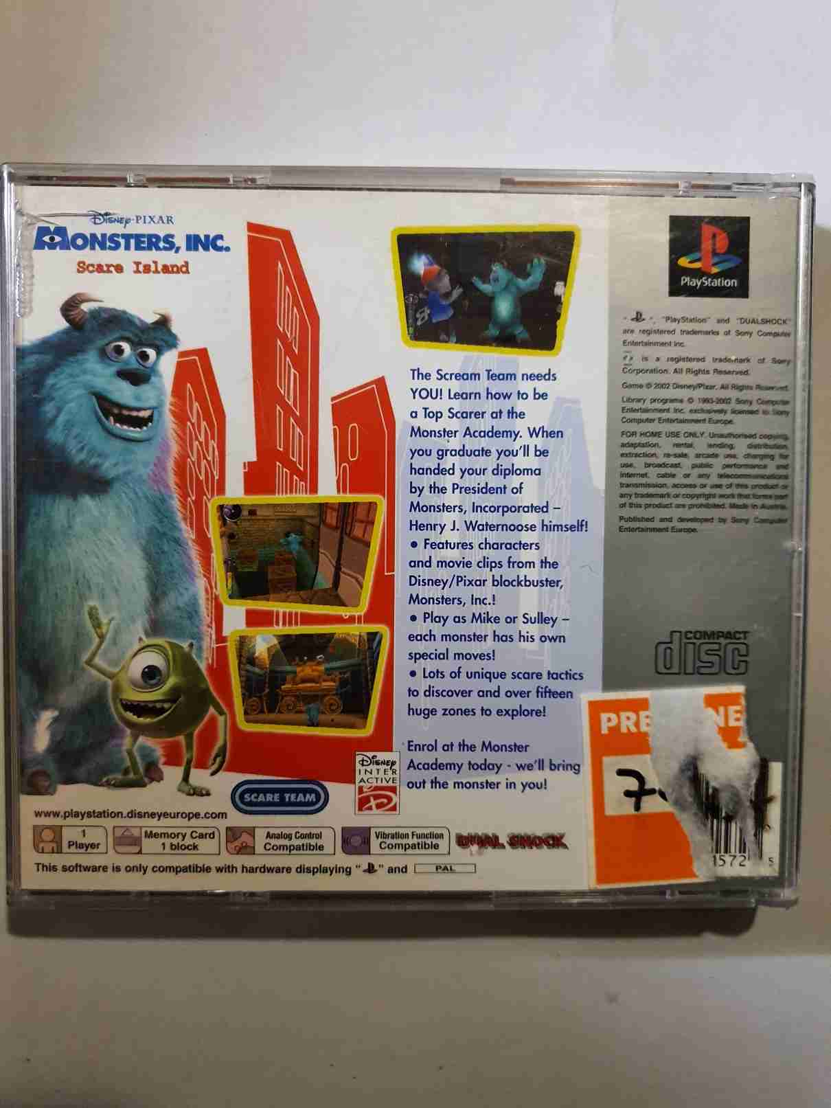 DISNEY-PIXAR MONSTERS,INC.SCARE ISLAND-EN-PLATINUM