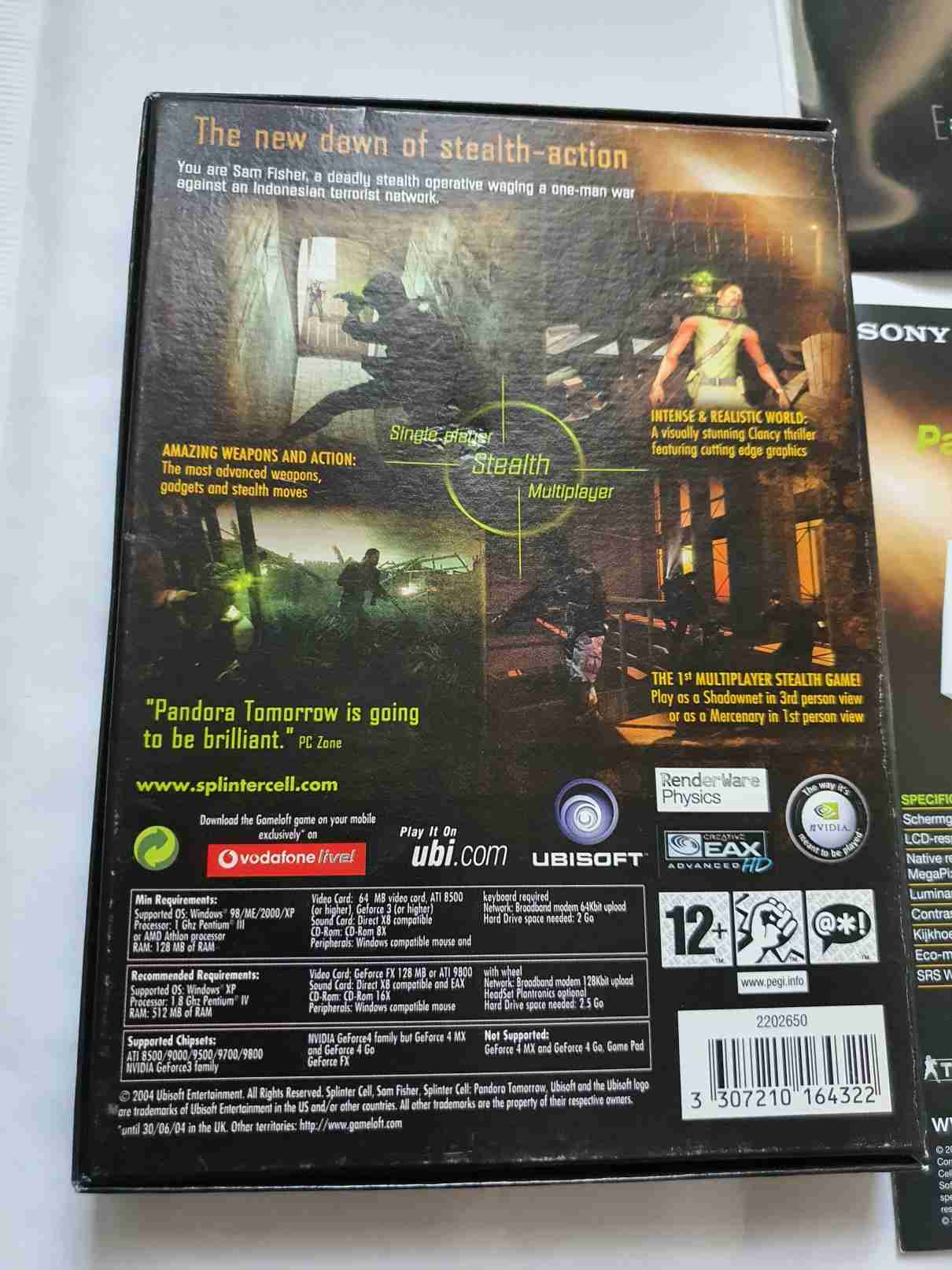 TOM CLANCY,S SPLINTER CELL - PANDORA TOMOROW