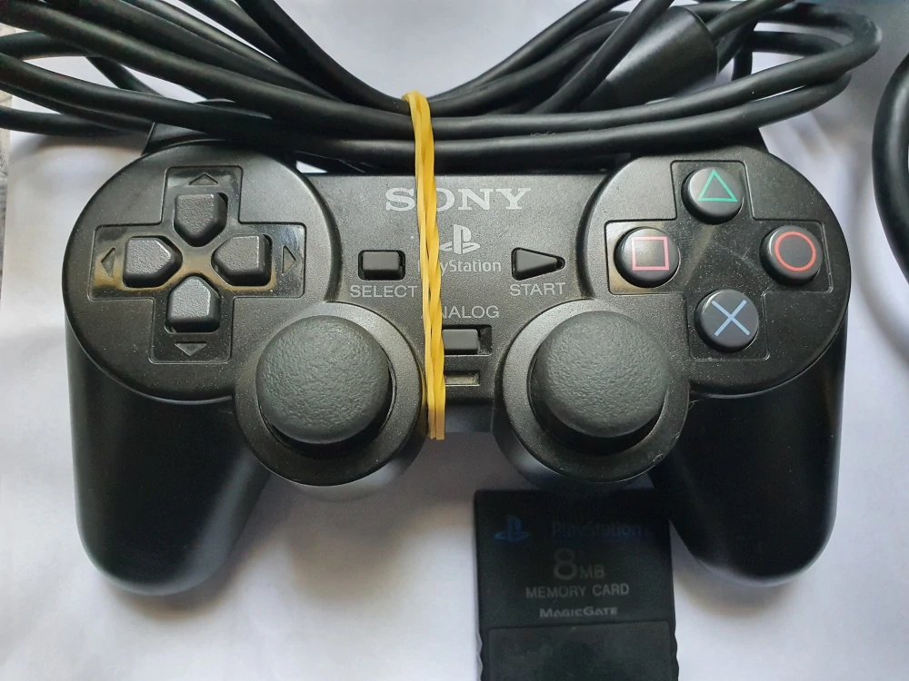 PLAYSTATION 2 SLIM -OVLADAČ -PAM. KARTA -TRAFO-KABELÁŽ 
