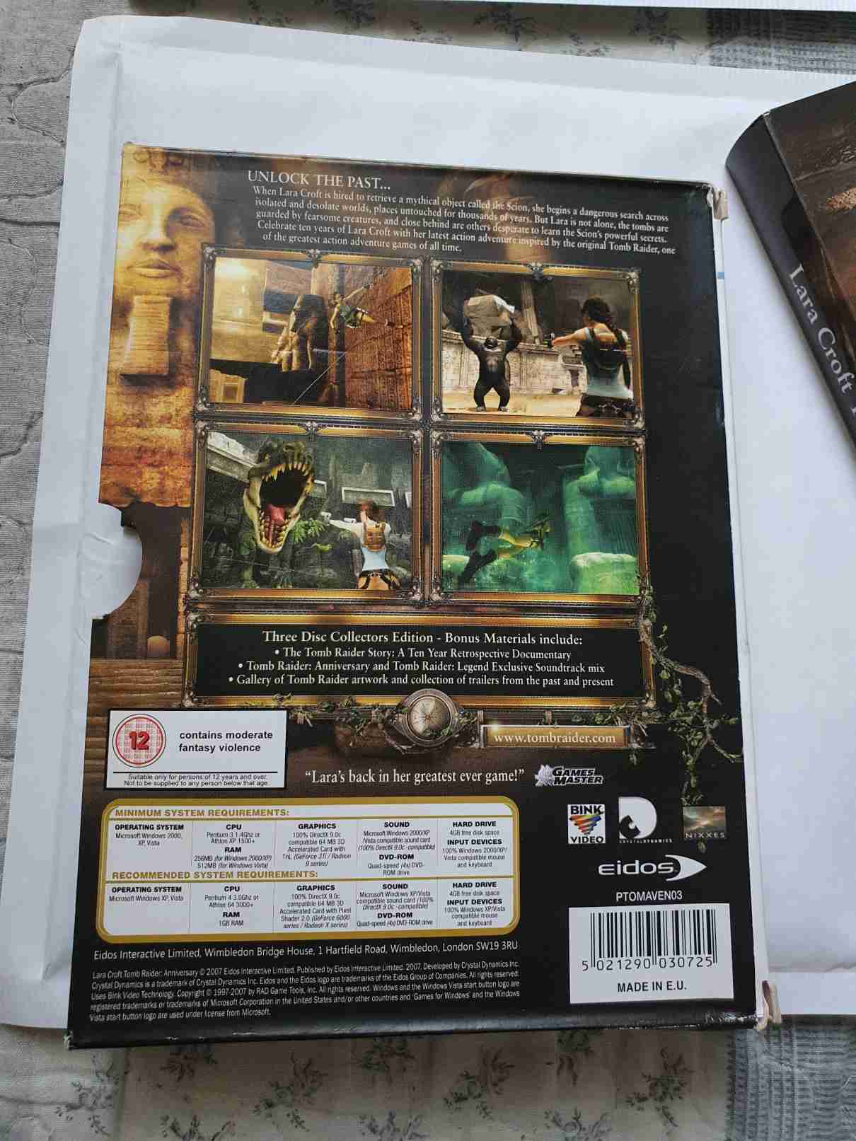 TOMB RAIDER ANNIVERSARY COLLECTORS EDITION -EN-