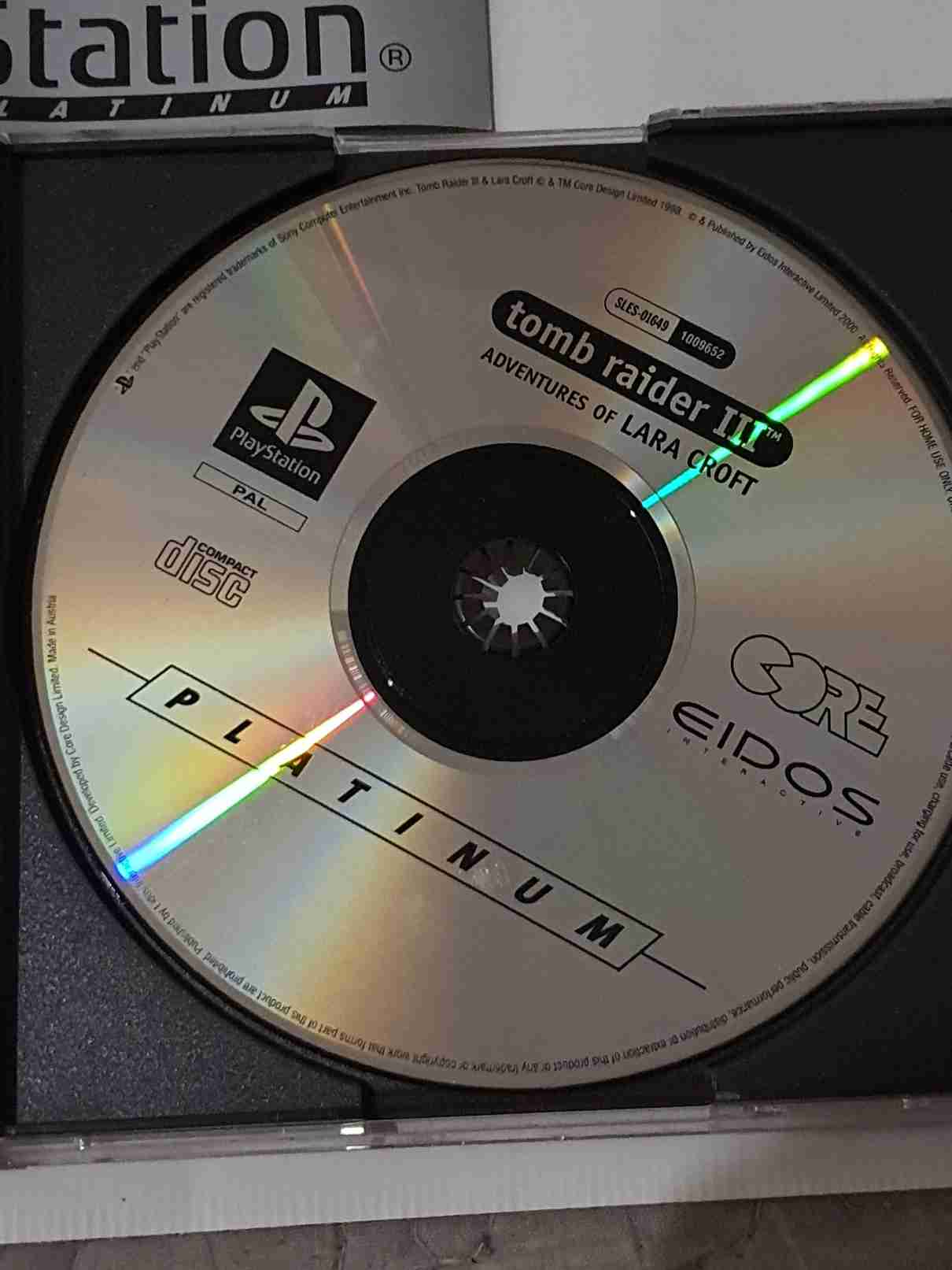TOMB RAIDER 3 - ADVENTURES OF LARA CROFT -EN -PLATINUM-