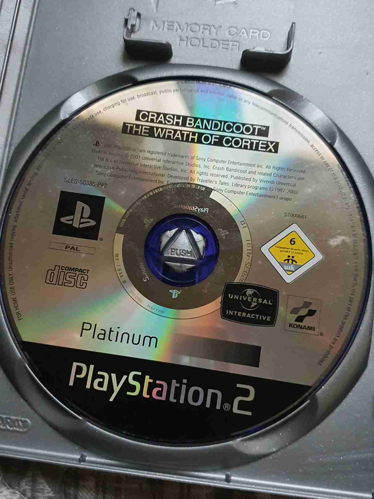 CRASH BANDICOOT -THE WRATH OF CORTEX-EN-PLATINUM 