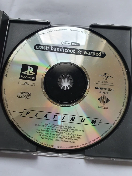 CRASH BANDICOOT WARPED -EN-PLATINUM 