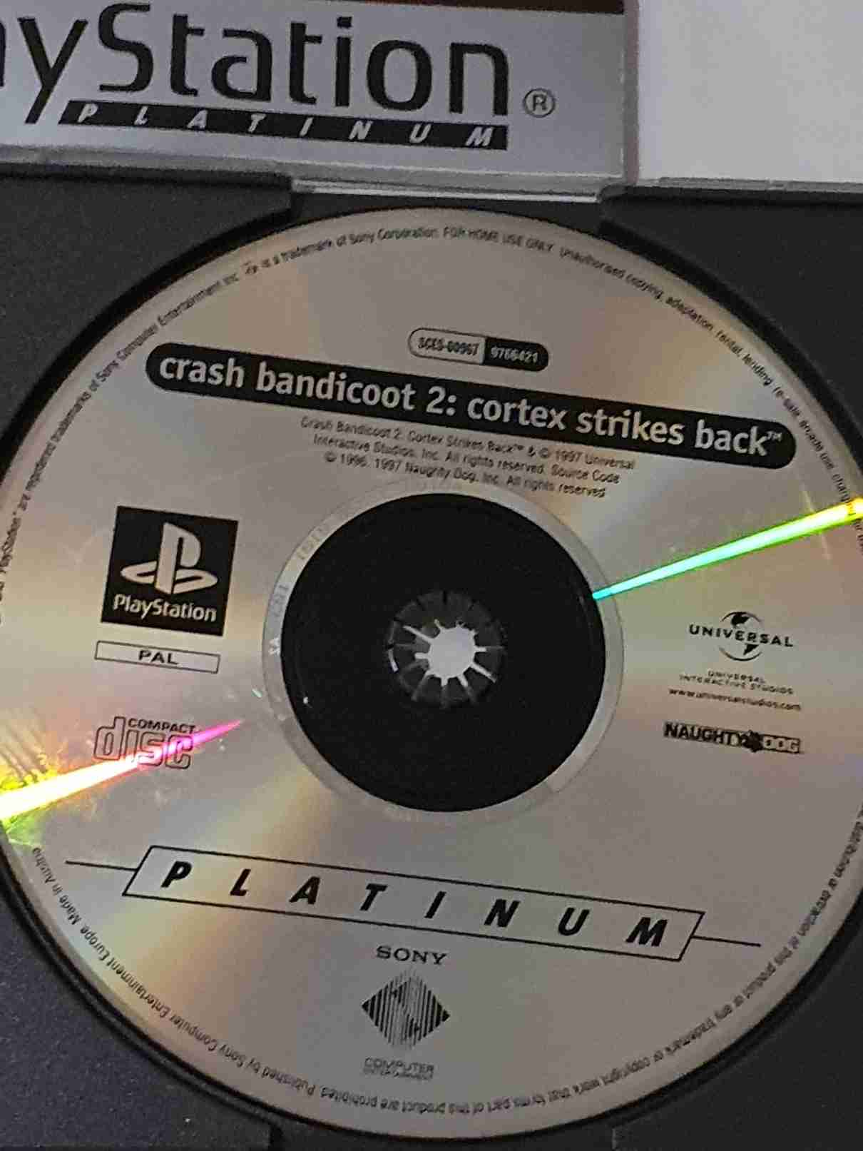 CRASH BANDICOOT 2-CORTEX STRIKES BACK-EN-PLATINUM-