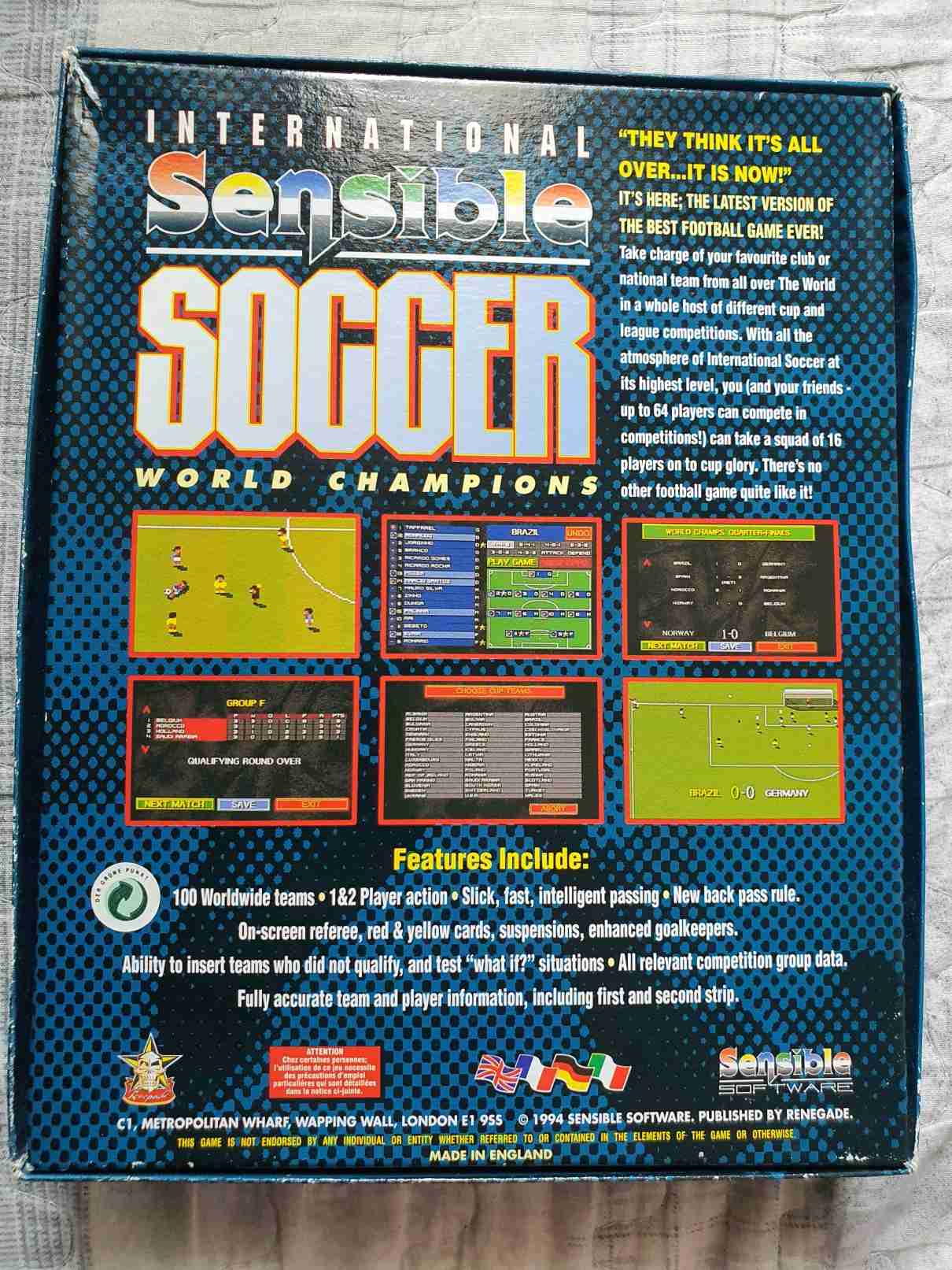 INTERNATIONAL SENSIBLE SOCCER LIMITED EDITION 