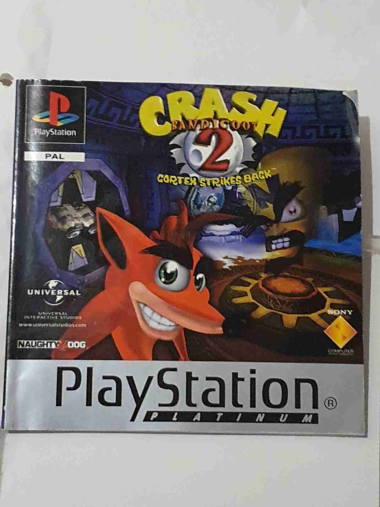 CRASH BANDICOOT 2-CORTEX STRIKES BACK-EN-PLATINUM-
