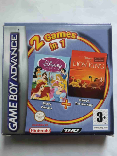 2 GAMES IN 1 -DISNEY PRINCESS + DISNEY,S THE LION KING 